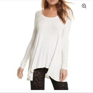 Free People long sleeve tunic, high low hem